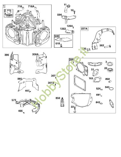 G - GRUPPO CILINDRI B&S - 44 €¦ 44N677-0017-B5 brand Stihl